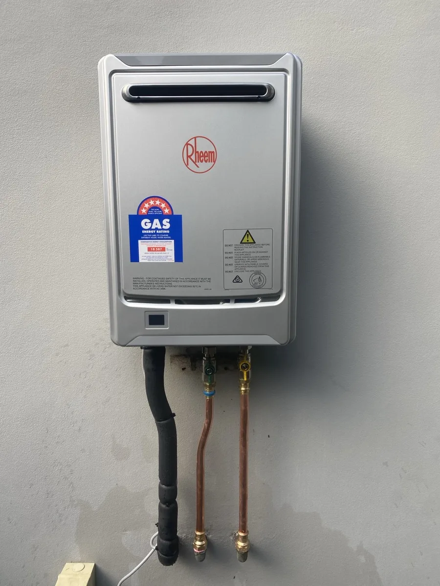 Gas continuous flow hot water installation at a Dee Why property by Northern Beaches Hot Water