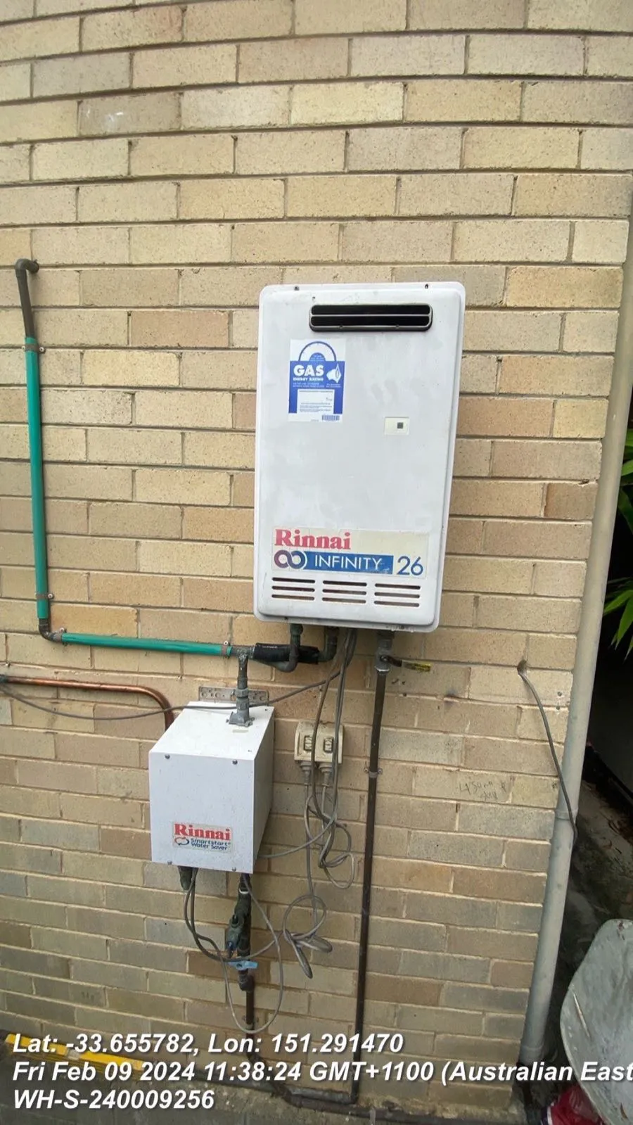 Rinnai 26 installation replacing Bosch in Cromer