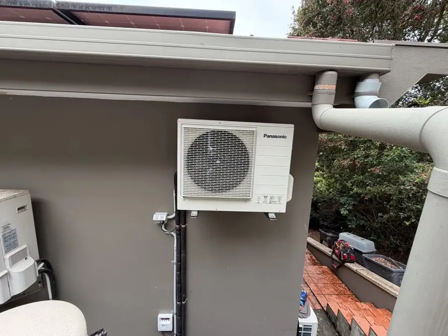 Hot water heat pump system installed at a Northern Beaches home