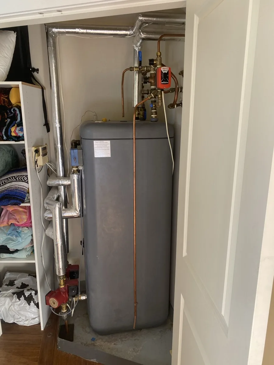 Hydronic heating boiler system installed on the Northern Beaches