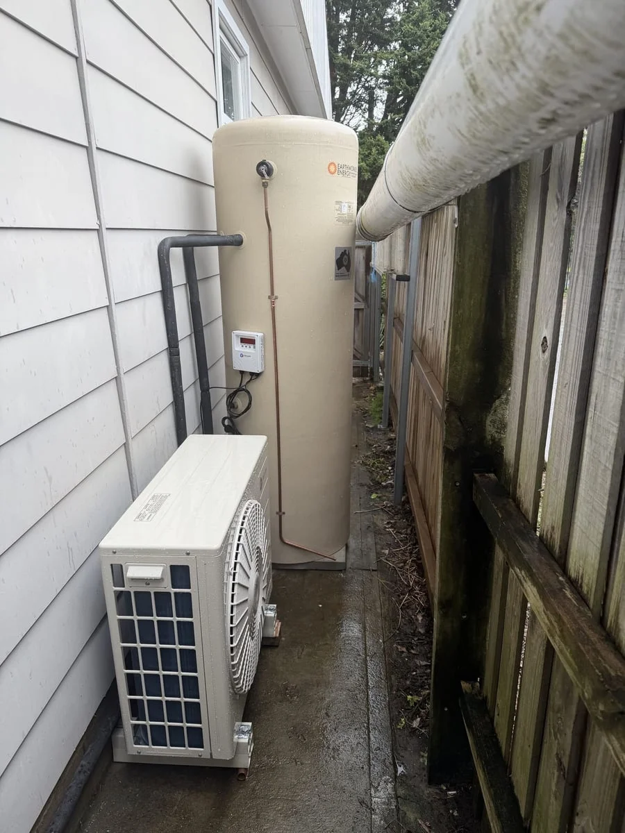 Reclaim Energy CO2 heat pump installed as emergency gas replacement in Dee Why